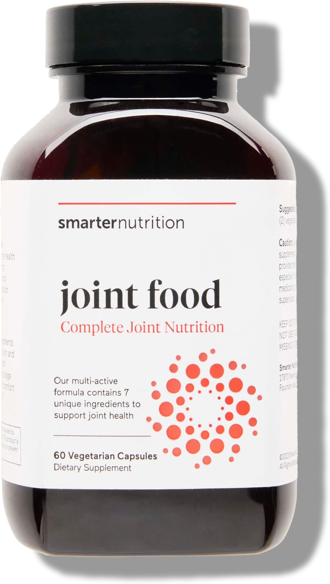 SMARTERNUTRITION Joint Food - Nourishing Support for Joint Comfort, Lubrication, Mobility with Collagen Type II, CMO, Lipase, MSM, Vitamin C, Turmeric, Bromelain - 60 Count - 30-Day Supply