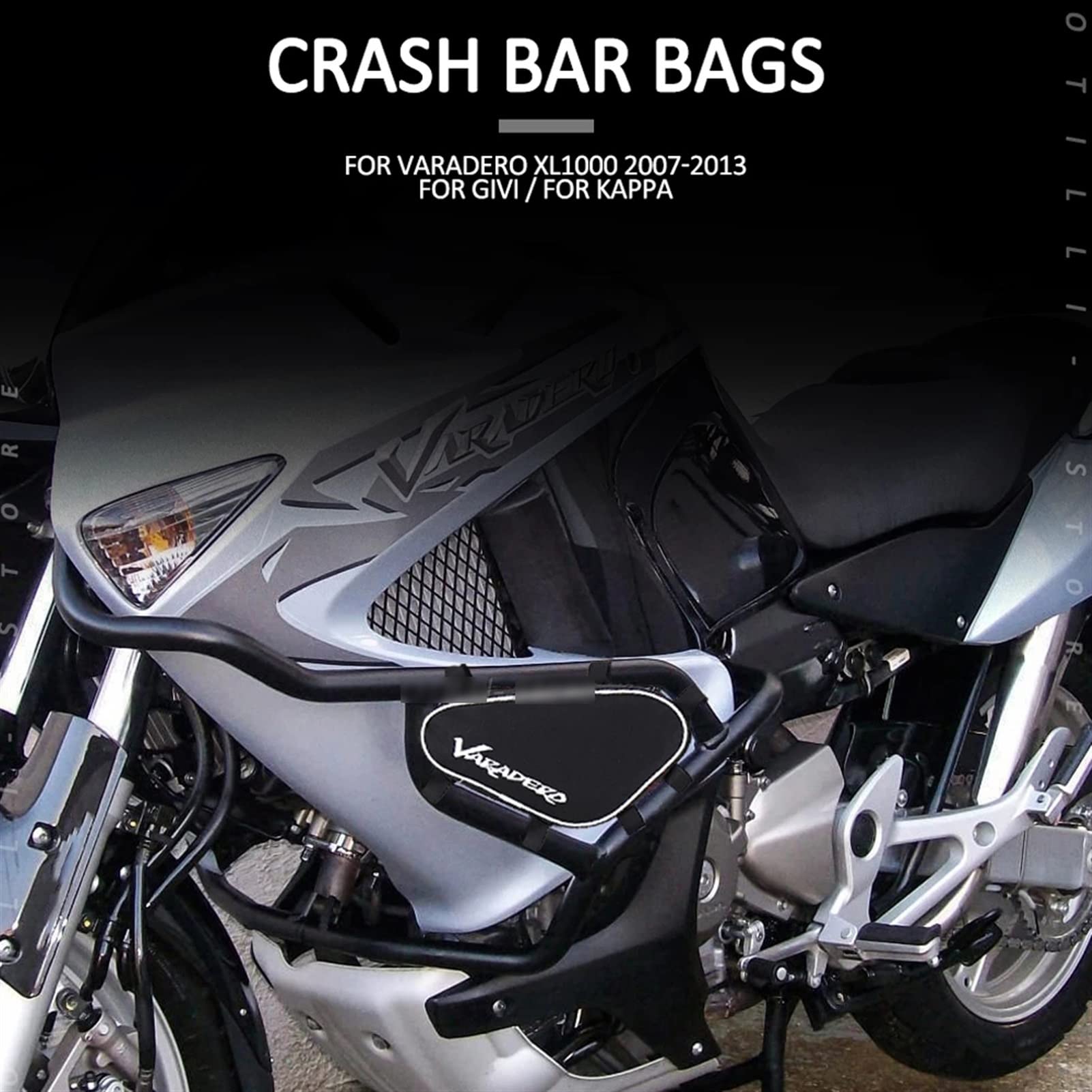 pour XL 1000 Varadero XL1000 2007-2013 2012 2011 2010 2009 2008 Moto Outil Placement Voyage Cadre Crash Bar Sacs