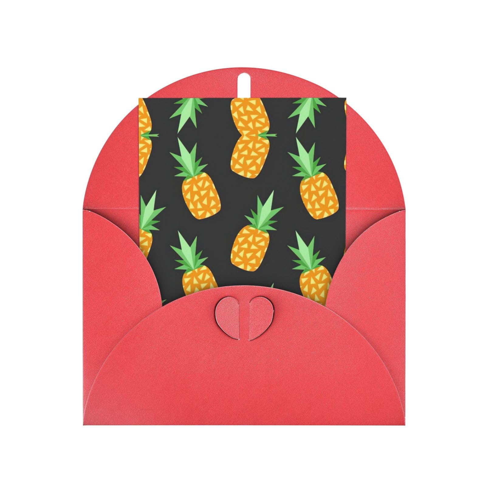 amazon-com-wurton-pineapple-print-card-christmas-greeting-card-envelopes-classic-blank-thank-you-card-pearl-paper-office-products