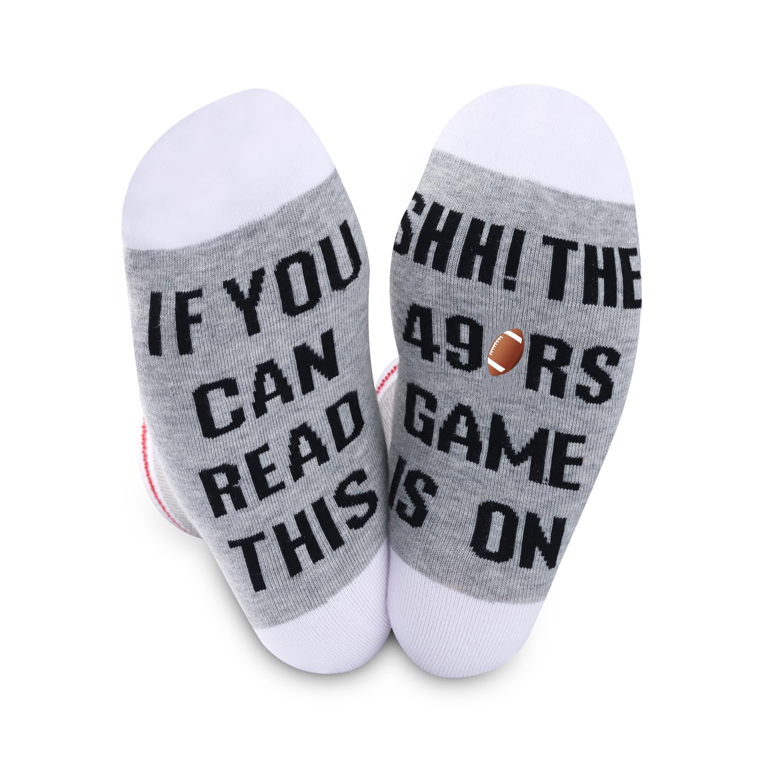 TSOTMO2 Pairs Rugby Gift Football Socks Sport Novelty Crew Socks for Rugby Lovers