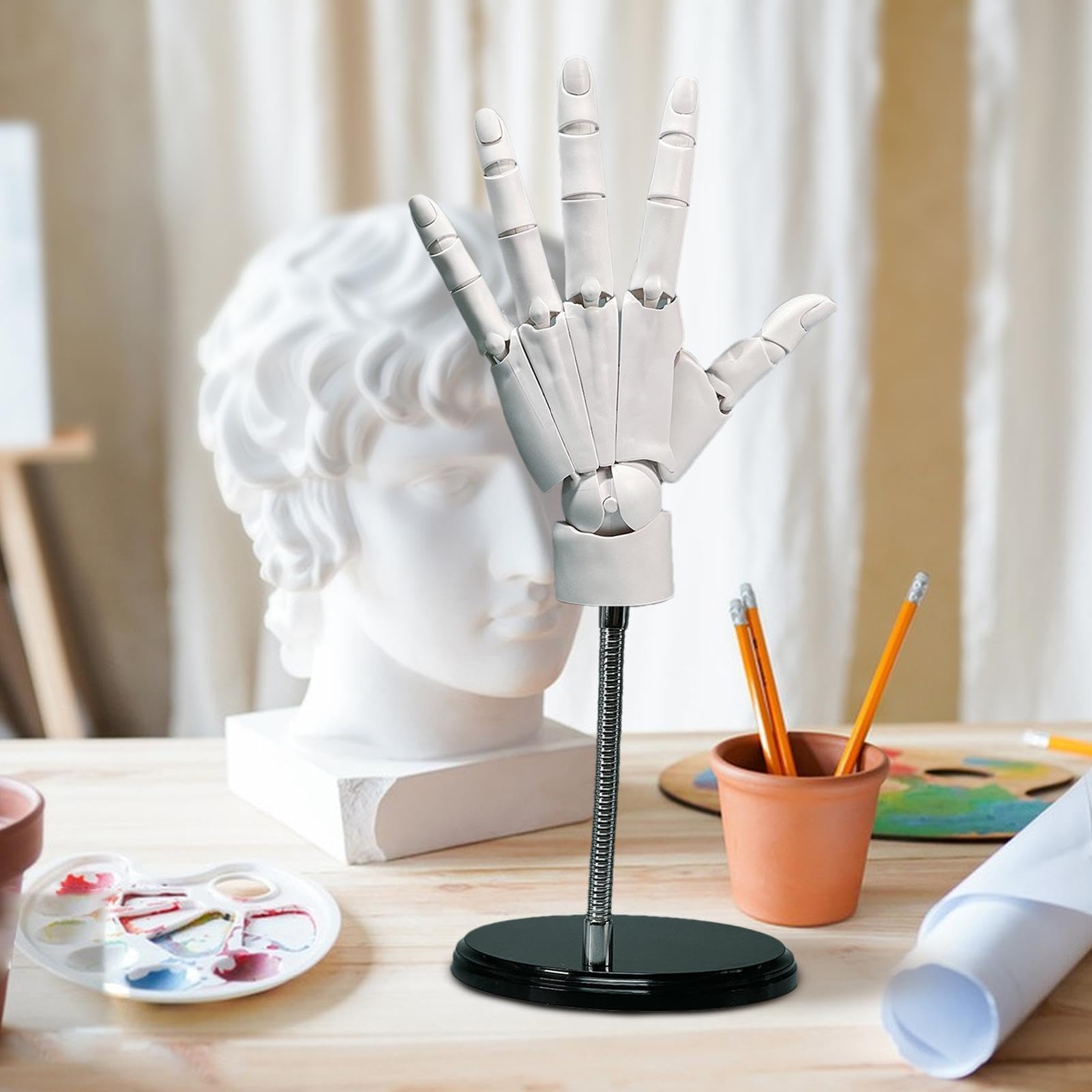 Flexibles Handmodell bewegliche Gelenkpuppenfigur Zeichenübung Schaufensterpuppe Hand Malausstellung Kunststudium