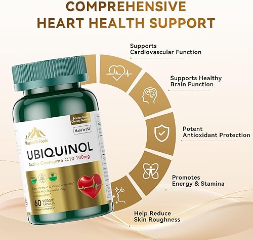 Miniatura 4 de Cápsulas blandas CoQ10 de 100 mg, los suplementos de coenzima Q10 pueden mejorar la resistencia y reponer las reservas de energía - CoQ10 Ubiquinol