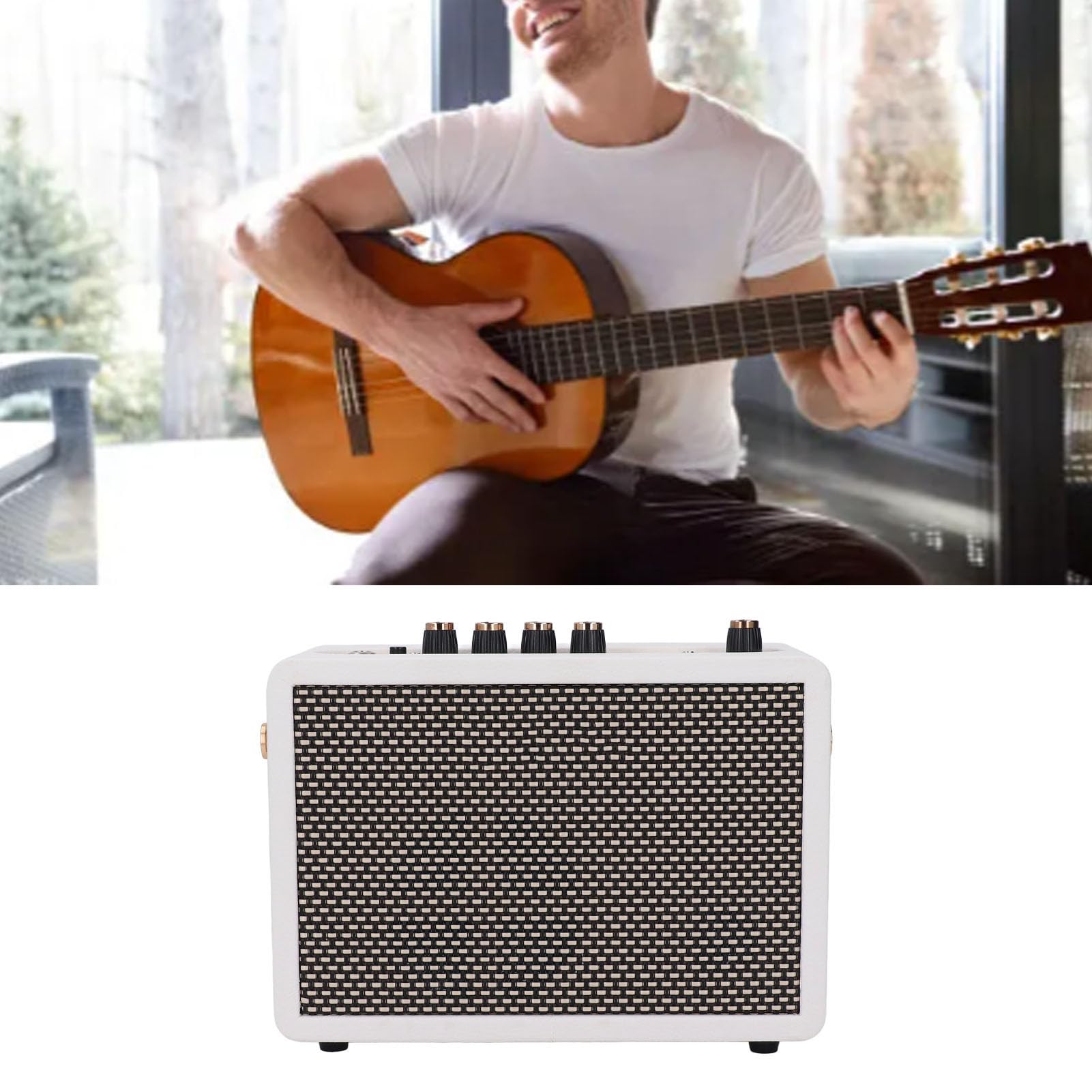 IG-10Pro Kleiner Gitarrenverstärker, 10-W-Desktop-Übungslautsprecher für E-Gitarre mit 3-Zoll-Lautsprechereinheit