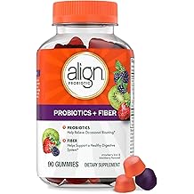 Align Probiotic, Probiotics + Fiber Gummies, Probiotics Help Relieve Occasional Bloating*, Fiber Helps Support a Healthy Digestive System*, #1 Doctor Recommended Probiotic Brand&Dagger;, 90 Gummies