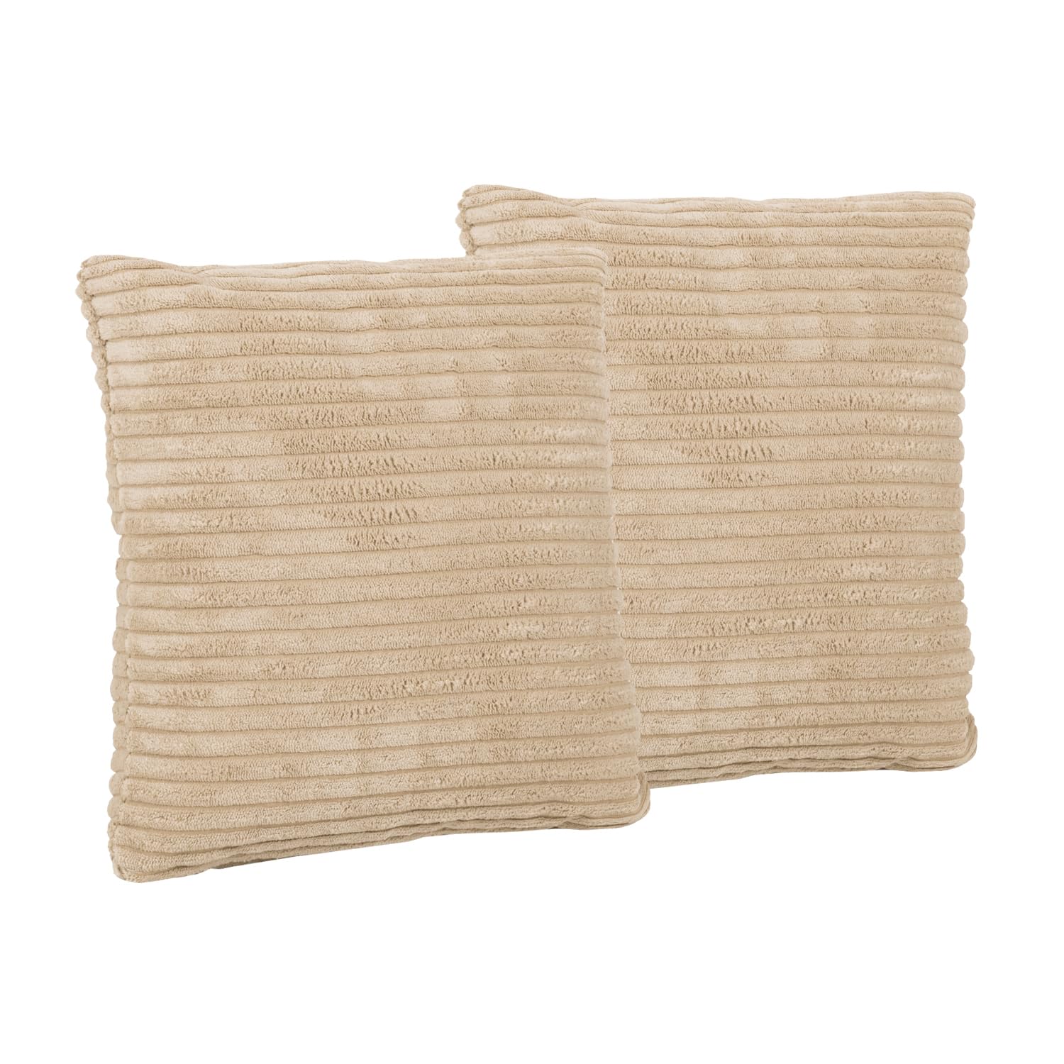 KiddyMoon Cuscino Per Bambini 30X30 Cm - Set 2 Pezzi - Decorativo Morbido Da Interni, Beige