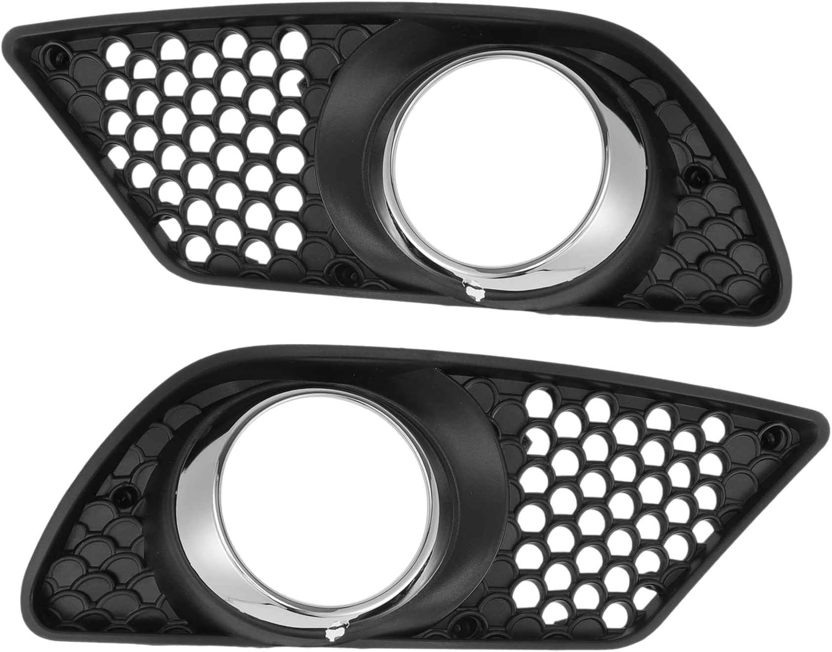 Fog Light Grill for Mercedes Benz C230 C250 C300 C350 W204 Front Bumper Fog Light Grille Cover 1 Pair Fog Light Chrome Shell A2048850253/A2048850353