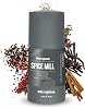 Microplane 2-in-1 Spice Mill - Eucalyptus Green Manual Mill with Razor Sharp Stainless Steel Blade Grates Nutmeg Cinnamon Tonka Bean Long Pepper Nuts & More