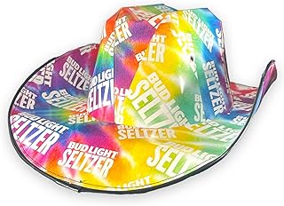 Bud Light Seltzer Carboard Cowboy Hat Clear