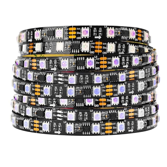 Buy BTFLIGHTING WS2811 DC24V 32FT Addressable RGB LED Pixel Strip 600