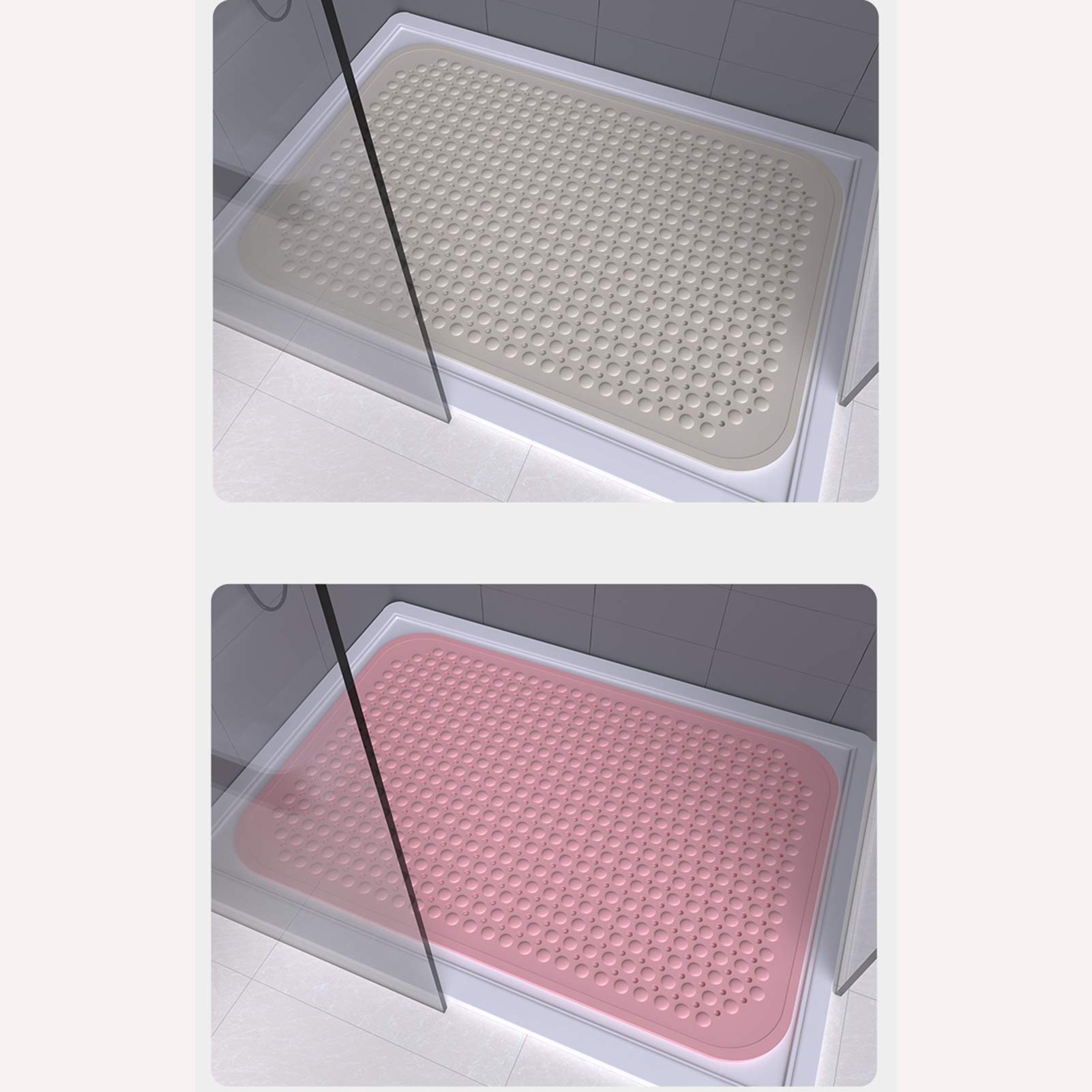 BAIHAO Tapis De Douche Rectangulaire Grande Salle De Bain Tapis