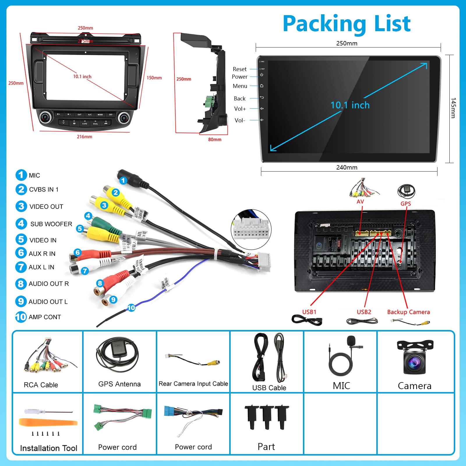 Assorted Accessories for car repair and Maintenance (Models, styles, colors and other