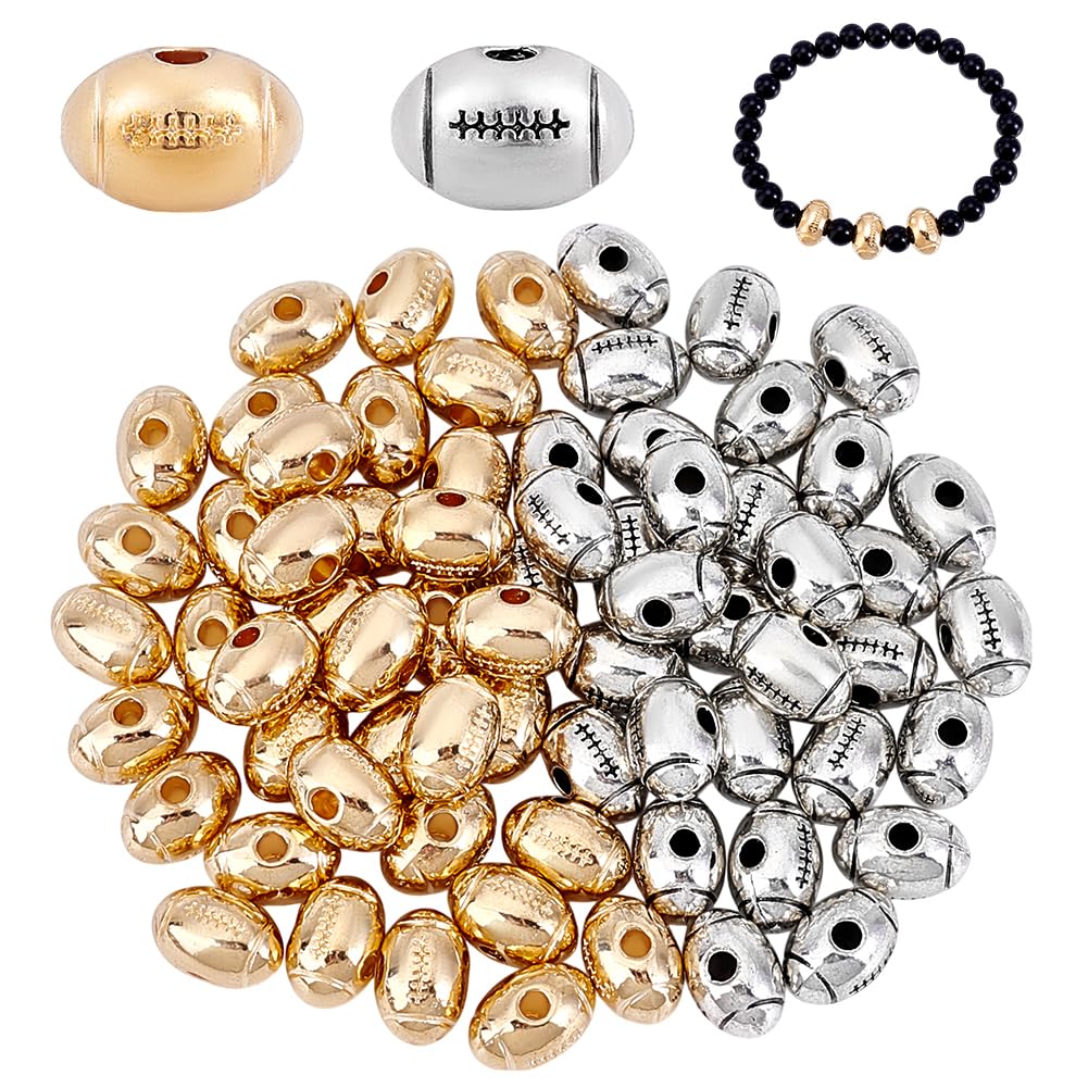 Perles de football PH PandaHall idéales pour bracelets de supporters DIY