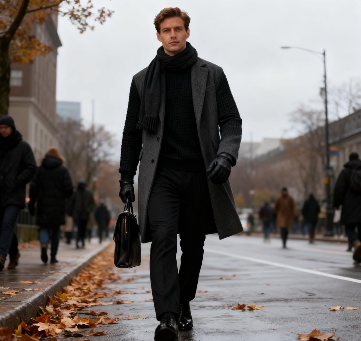 Men's Waffle Long Sleeve T Shirts Casual Crewneck Shirts Thermal Workout Slim Fit Pullover Tee Shirts - Image 3