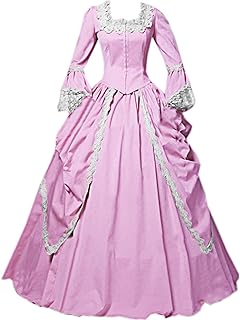 Womens Lace Marie Antoinette Ball Gown Dress Victorian Costume Dresses