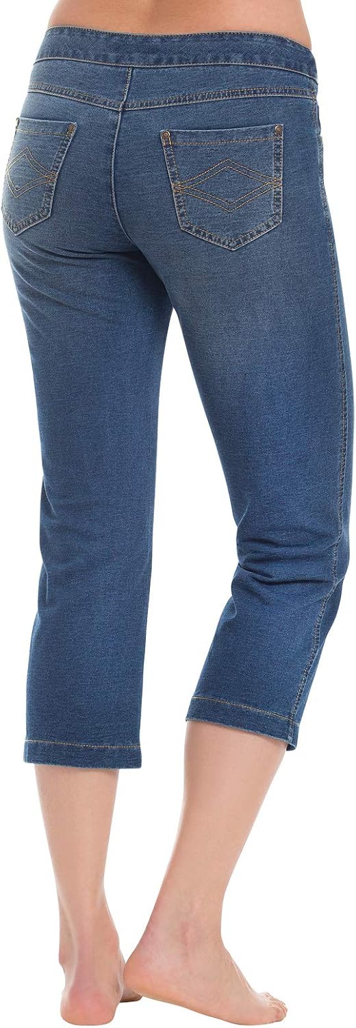 PajamaJeans Women's Capris - Women's Denim Capris