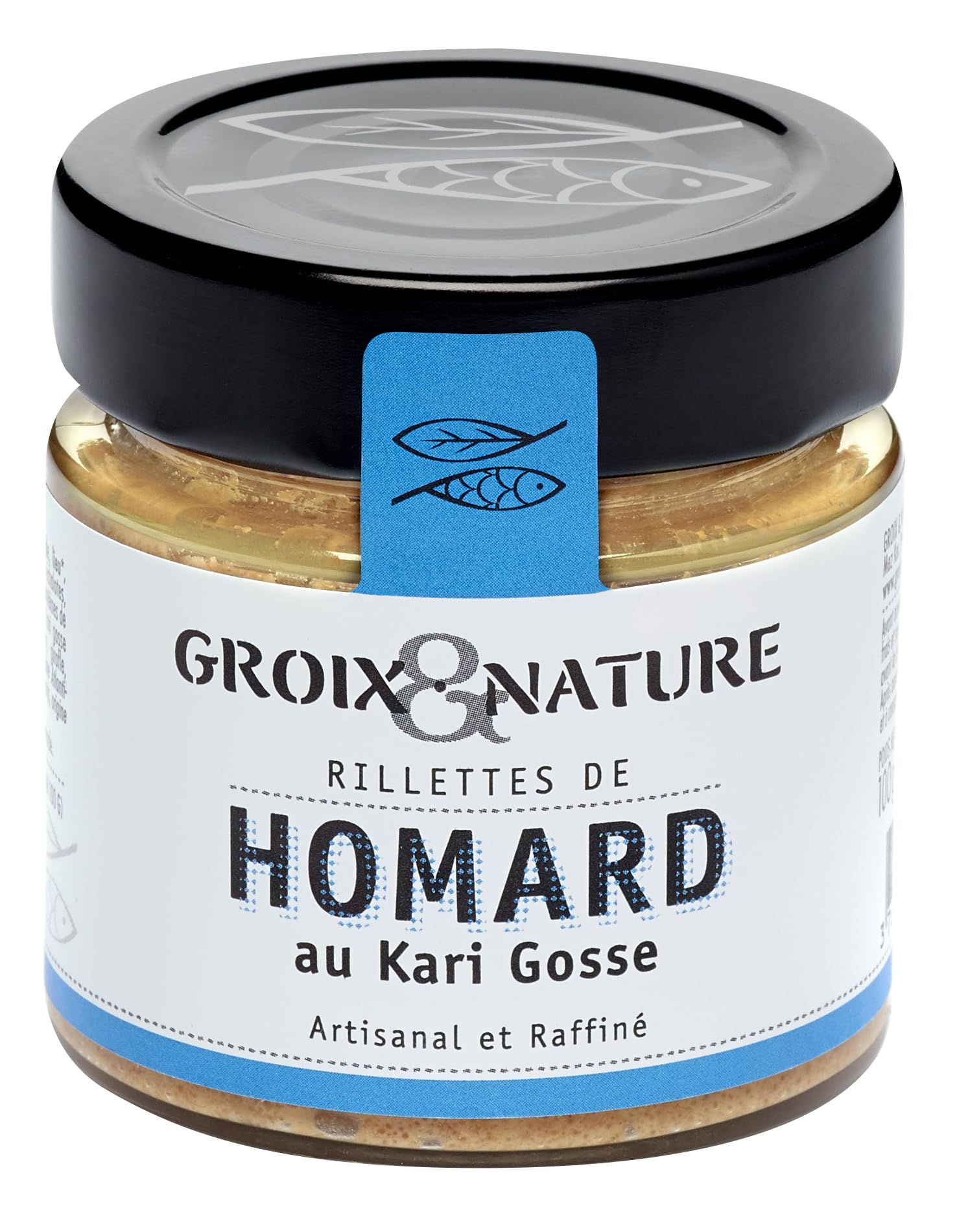 Groix et Nature, Probierpaket - Meeres-Rillettes, Jakobsmuscheln, Hummer, Lachs, Krabben, aus Frankreich, 4 x 100 g