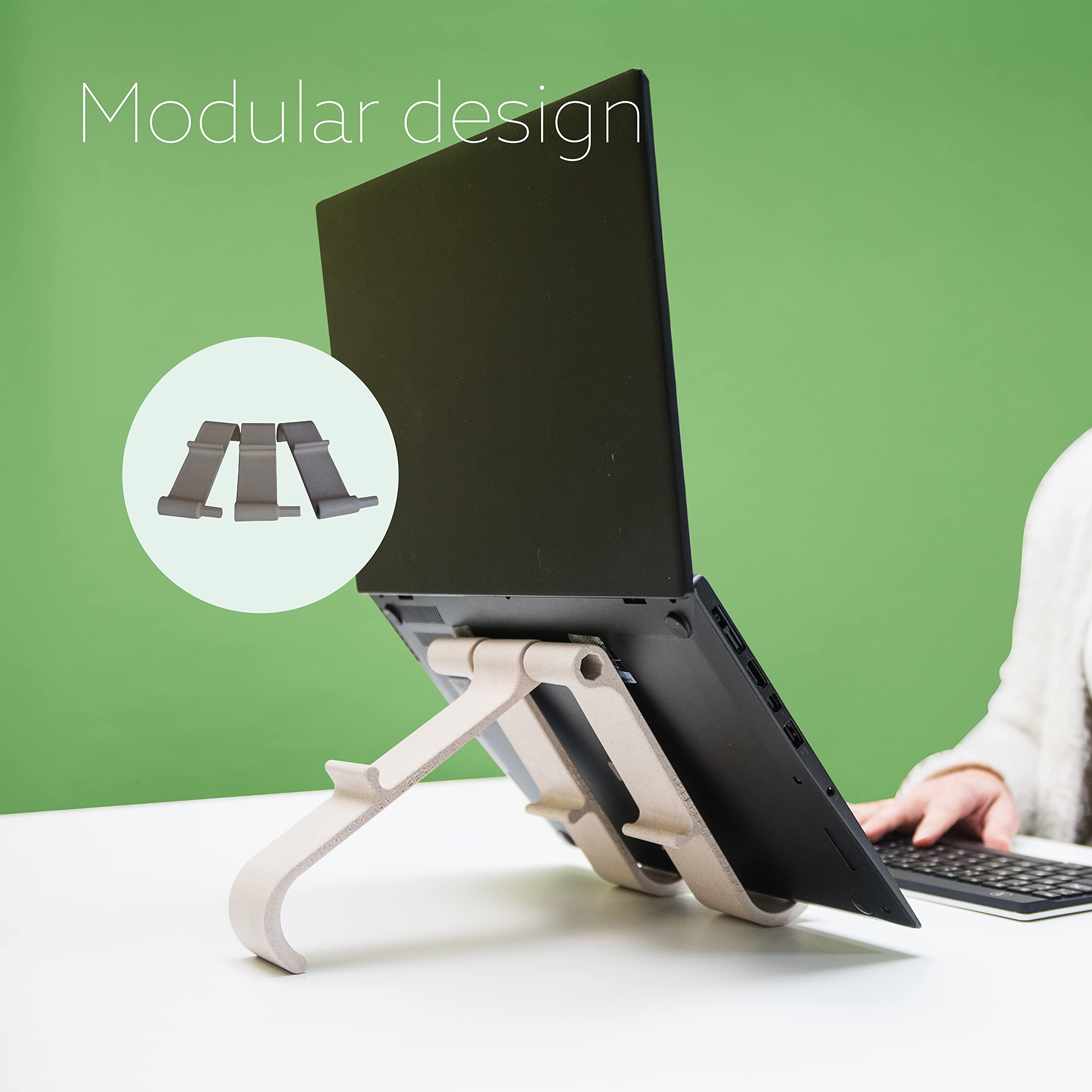 R GO TOOLS R-GO TREEPOD BIO-BASED SOPORTE PARA ORDENADOR PORTÁTIL Y TABLETA, BLANCO