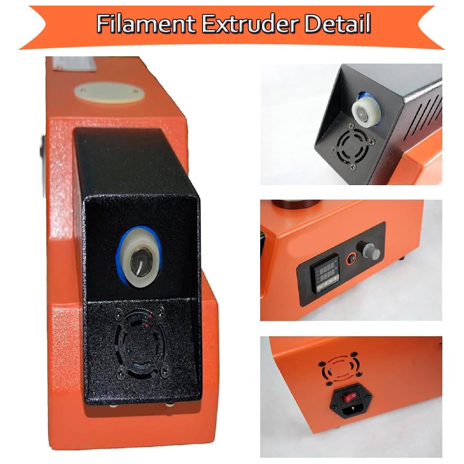 Fabricante De Filamentos De Escritorio De 120 W, Máquina Extrusora De Filamentos 3D Profesional De Alta Precisión con Troqueles De 1,75/3,00 Mm, Velocidad Ajustable De 300 a 650 Mm/min