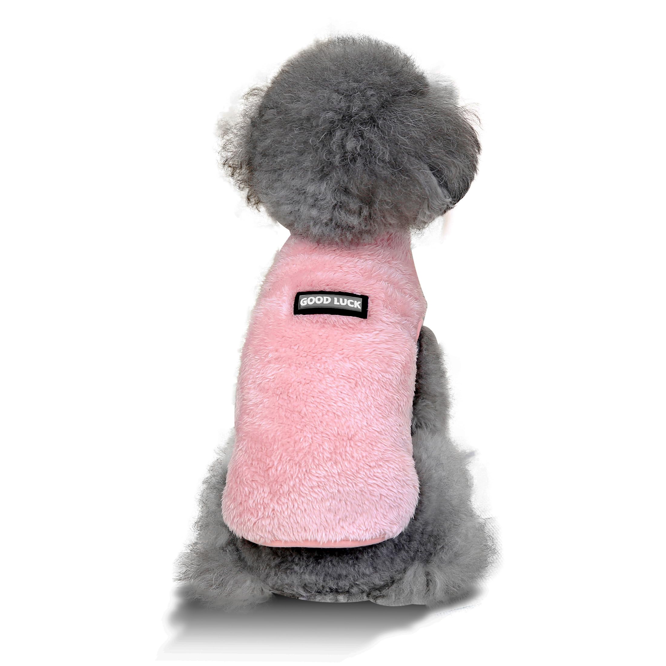 YAODHAOD Jersey de invierno para perros pequeños, gatos, cachorros, yorkie, chihuahua, perro salchicha, ropa cálida de otoño e invierno (rosa, S)