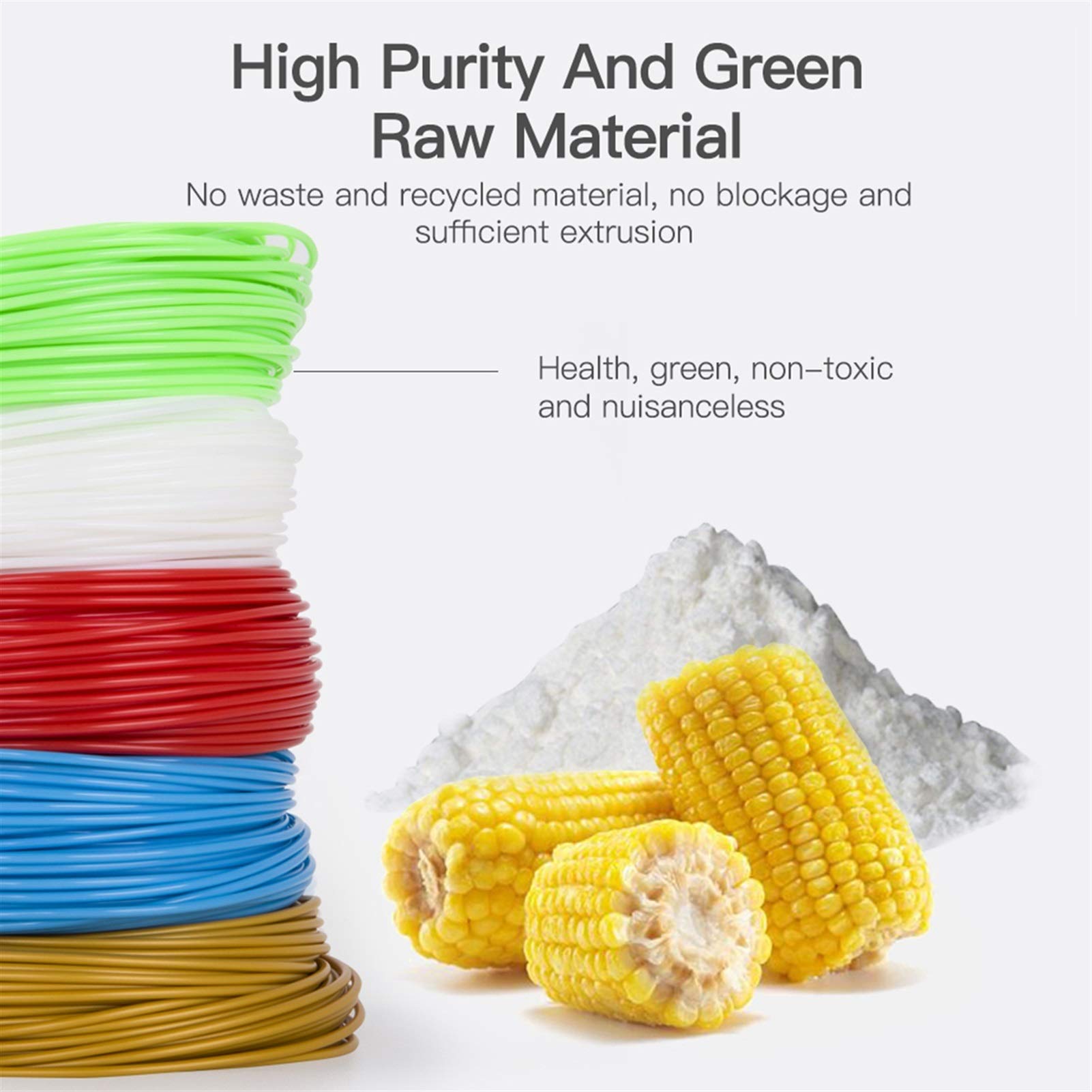 3D-Drucker CR-PLA-Filament, 1,75 mm 1 kg, Filament-Maßgenauigkeit +/- 0,02 mm, 3D-Drucker-Filament (Farbe: Gold)