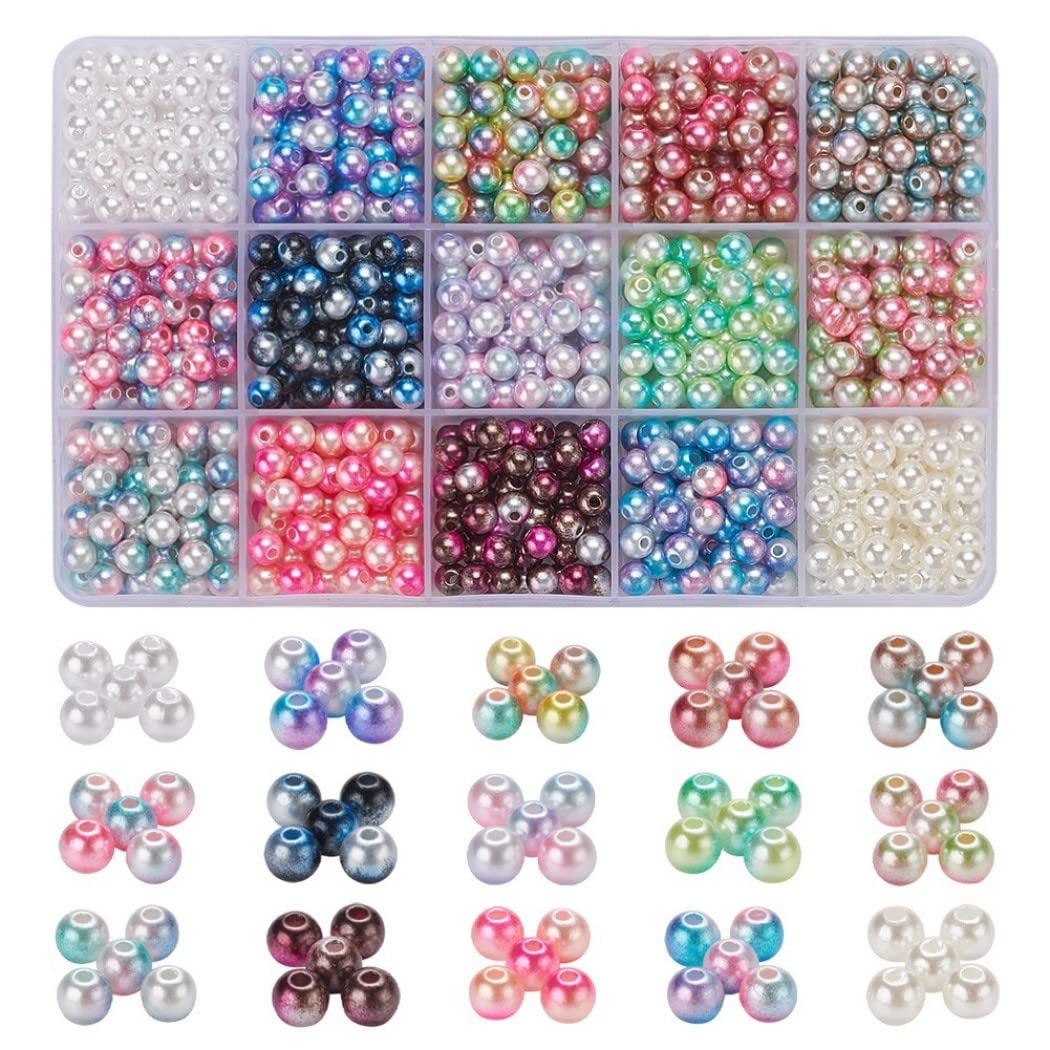 Amazon.co.jp: HappyHome パールビーズ 手芸 アクセサリー パーツ 6mm 