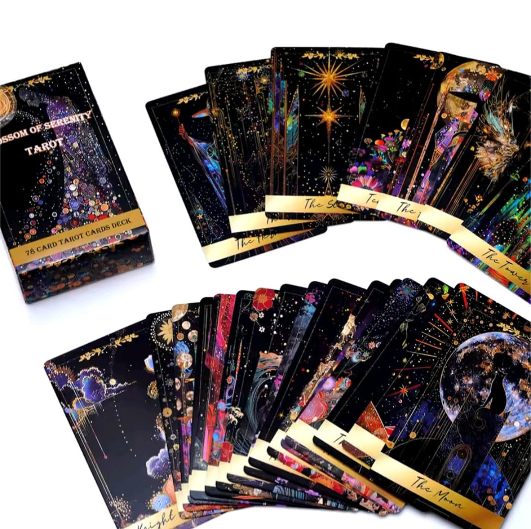 Amazon.co.jp: セレニティの花タロットカード, 78枚デッキ, 星空