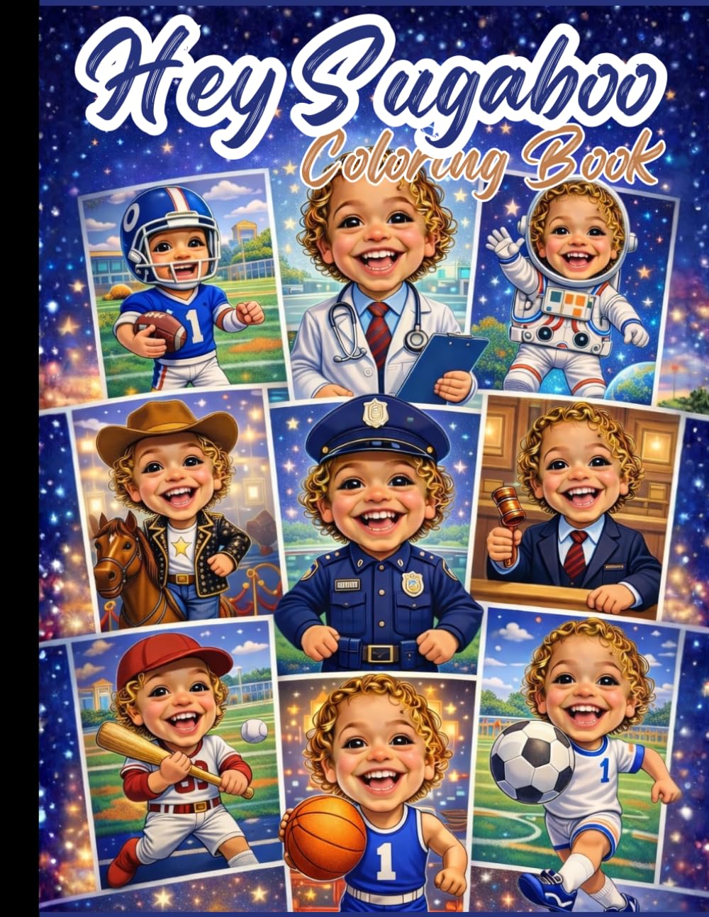 Hey Sugaboo Coloring Book - A Fun & Positive Coloring Book for Kids: I Can Be Anything I Dream of Becoming | Positive Affirmations, Careers & Big Dreams for Kids