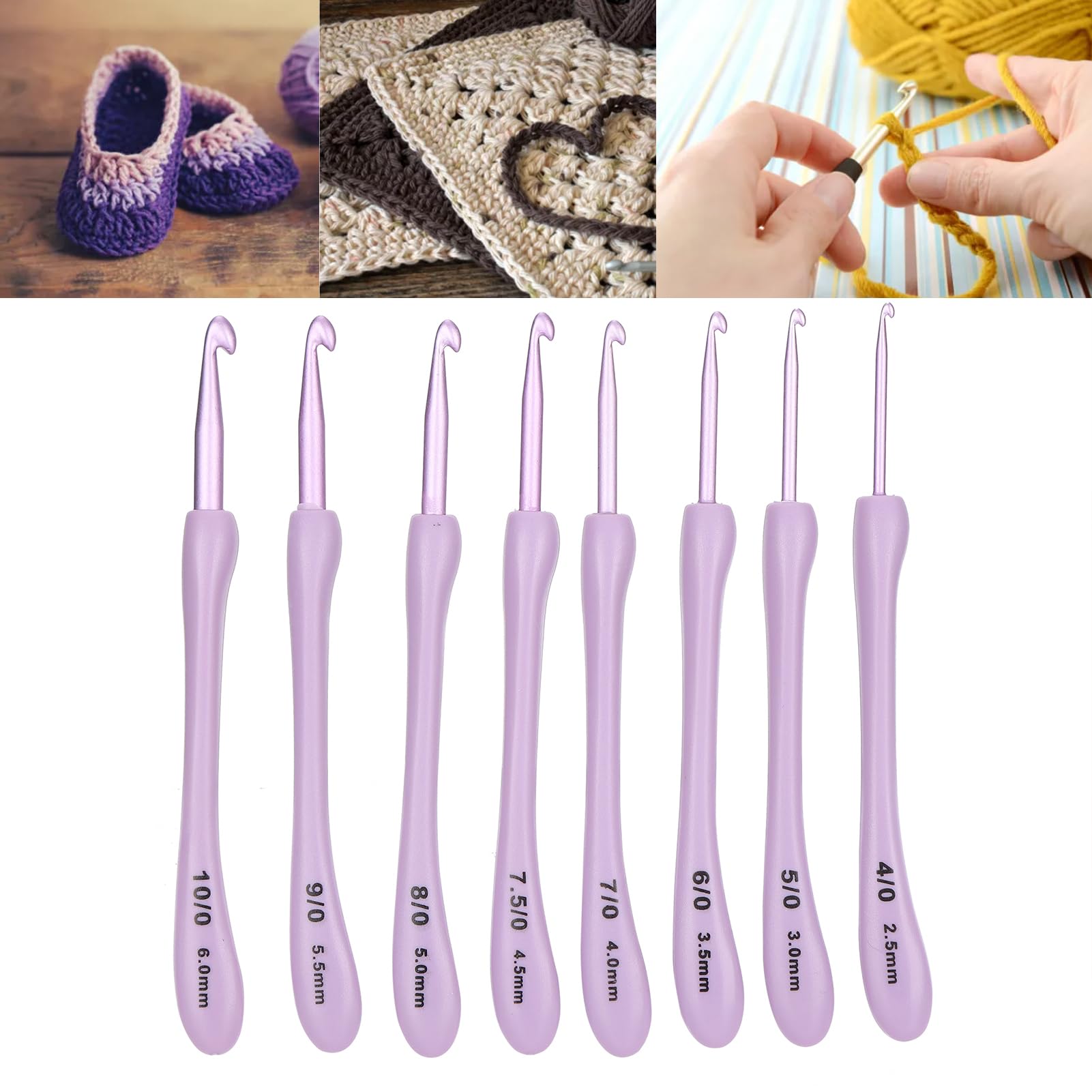 Kuppt Crochet Tricot, Kit Crochet, Aiguille Crochets, Kit Crochets Debutant Complet avec Marqueurs de Point, Étui Violet, Aiguilles à Tricoter et Accessoires Kuppt Crochet Tricot, Kit Crochet, Aiguille Crochets, Kit Crochets Debutant Complet avec Marqueurs de Point, Étui Violet, Aiguilles à Tricoter et Accessoires