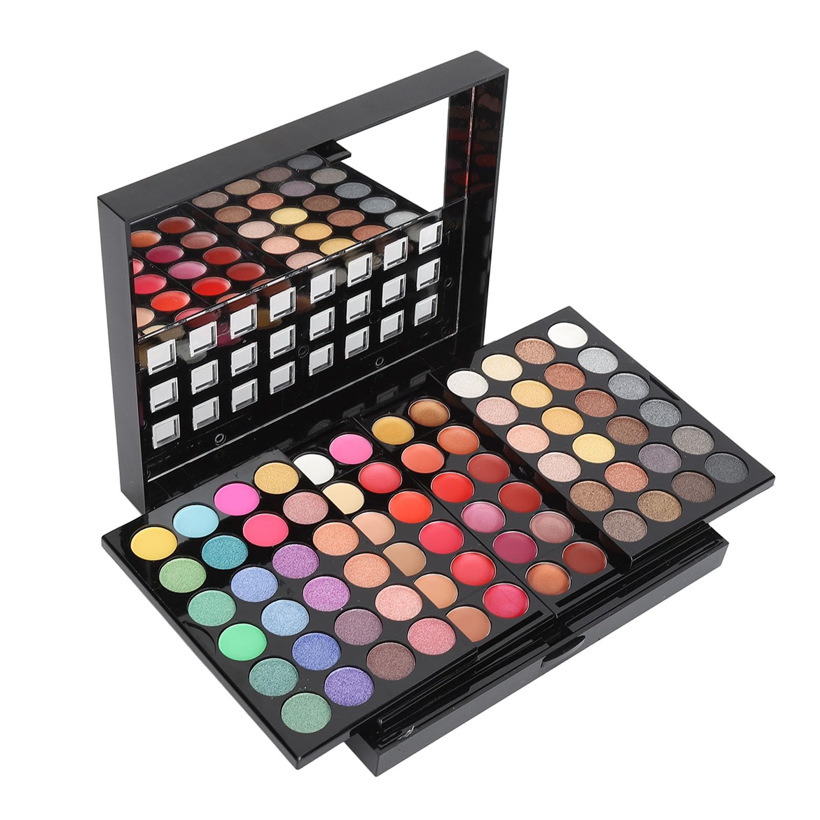 Pongnas Kit per Pratica Viso Manichino Trucco 3D Silicone Professionale per Principianti Allenamento Trucco Viso Occhi Tavolozza Pennelli Ciglia Finte Eyeliner Matite per (Colore della pelle medio)