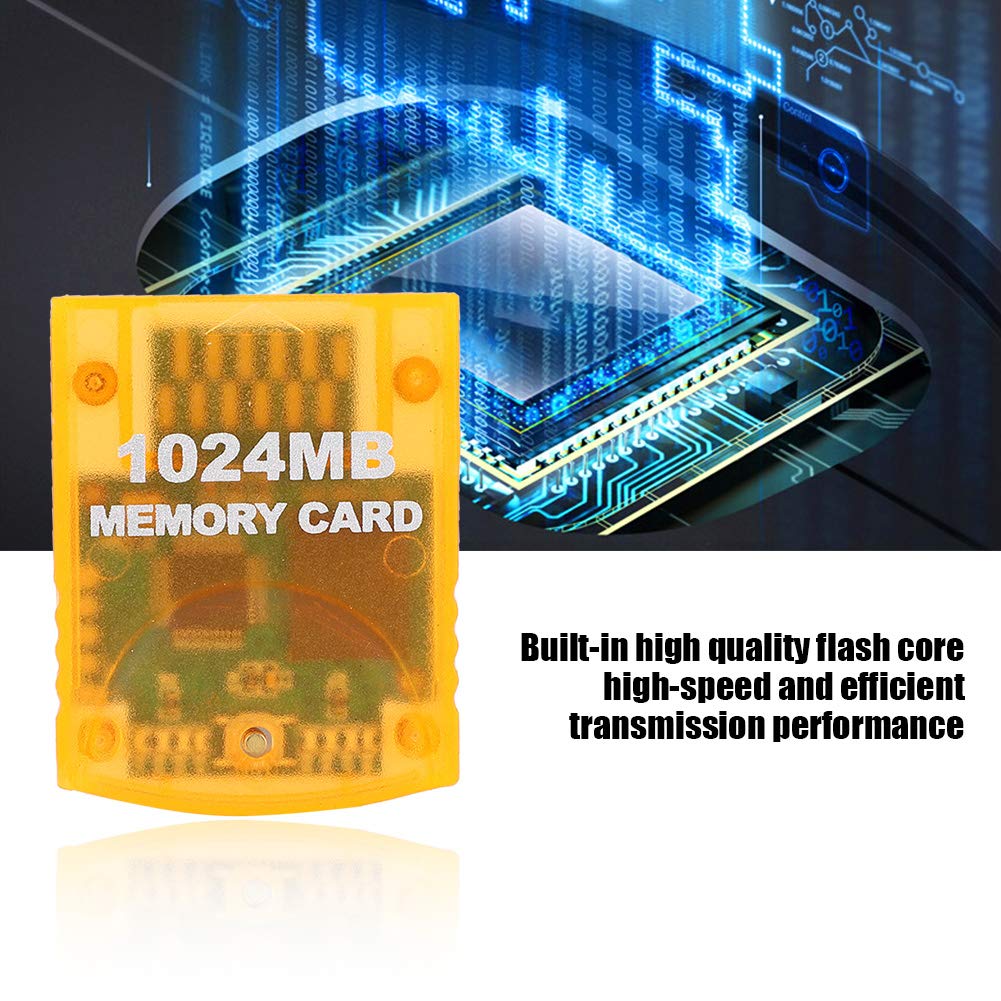Tarjeta de Memoria para Wii, Accesorios para Juegos portátiles Gran Capacidad 1024MB Memory Card Stick para Consola de Juegos Wii, Alta Velocidad y Rendimiento de transmisión eficiente