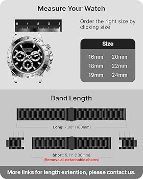 Amazon | [Fullmosa] 時計バンド ベルト24mm ステンレス スマート 