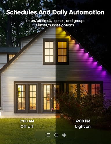 Miniatura 7 de Luces inteligentes permanentes para exteriores, RGB con IC + blanco (6000 K), iluminación debajo del alero, 100 pies72 LEDsluz IP67controlador IP65,