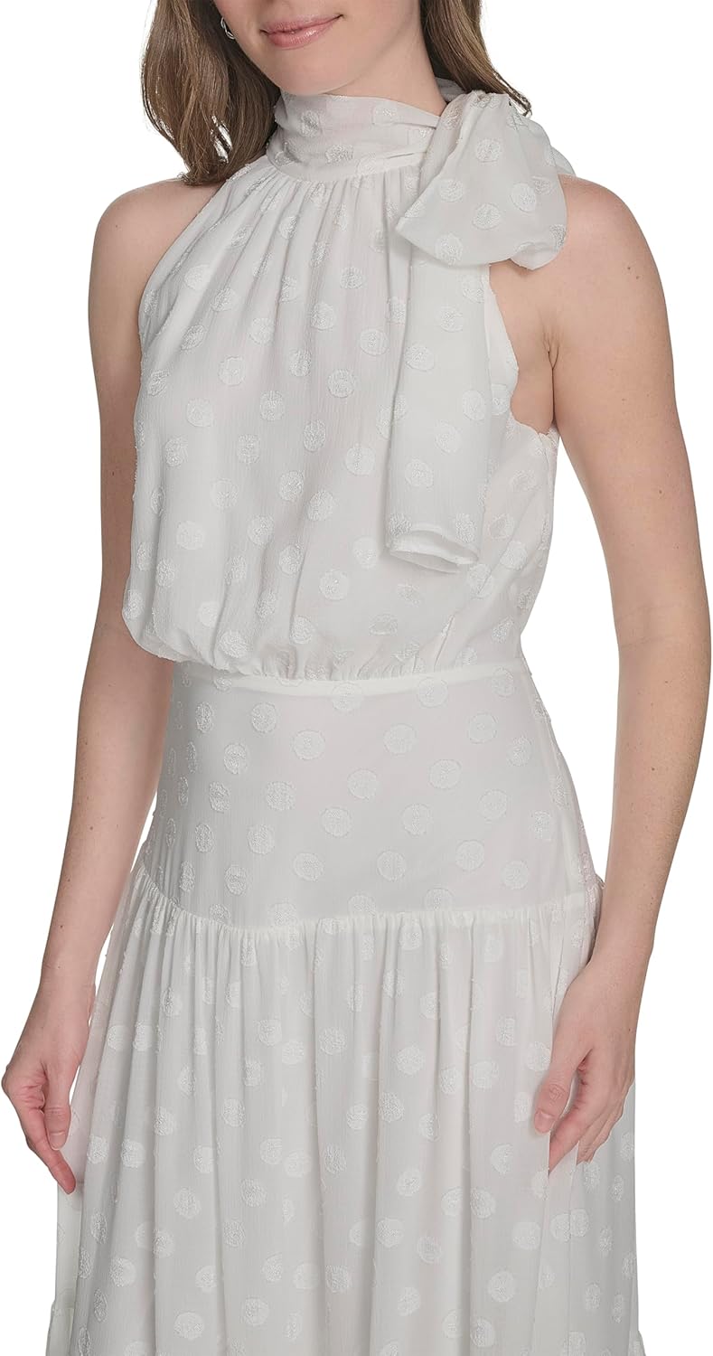 Tommy Hilfiger Womens Halter Neck Sleeveless Maxi Dress - Image 2