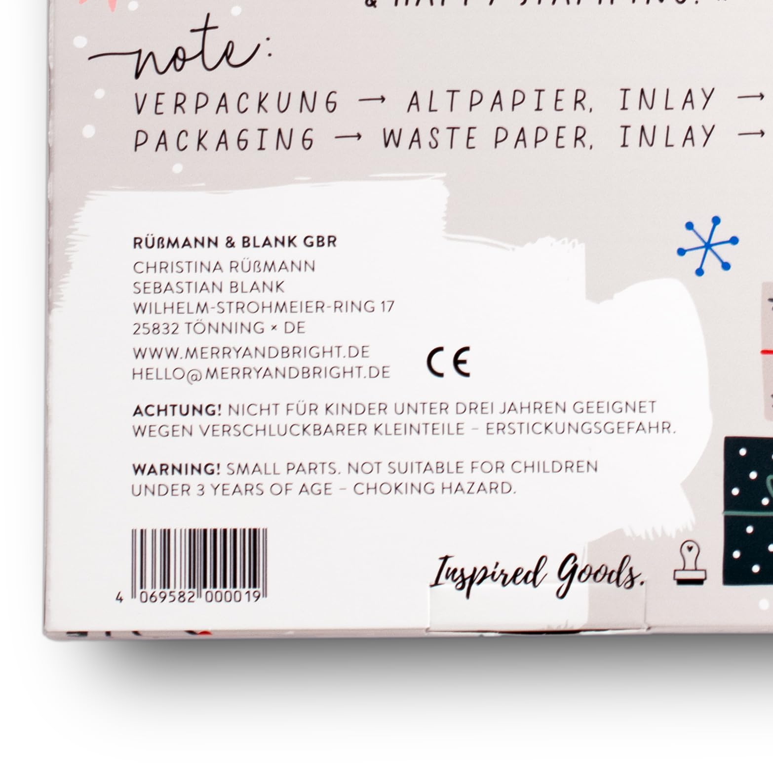 Adventskalender Ministempel Creative Christmas Countdown 2024