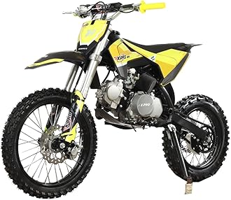 X-PRO X9 125cc Dirt Bike Adults Pit Bike 125 Pitbike,Big 17"/14" Tires! (Yellow)