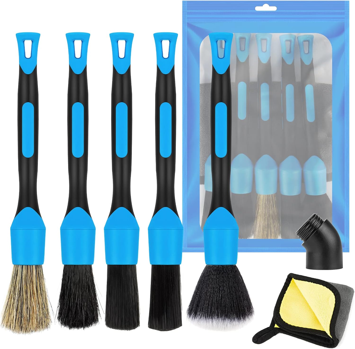 Kit De 4 Brosses De Nettoyage Pour Voiture Intérieur - Pour Aérations, Sièges, Tableau De Bord