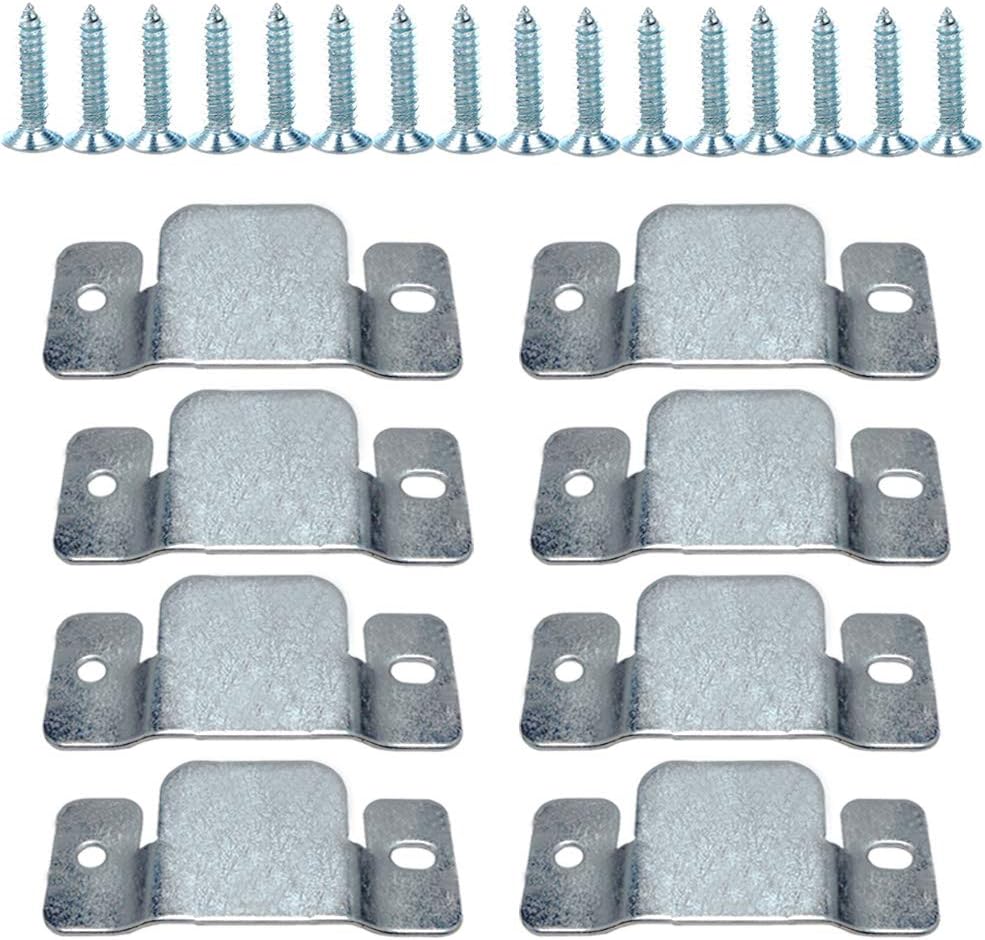 Flush Mount Bracket, Tiberham Sectional Sofa Interlocking Clip Furniture Connector, Heavy Duty Connecting Bracket for Large Picture Display Headboard Wall Hardware (4 Pairs)