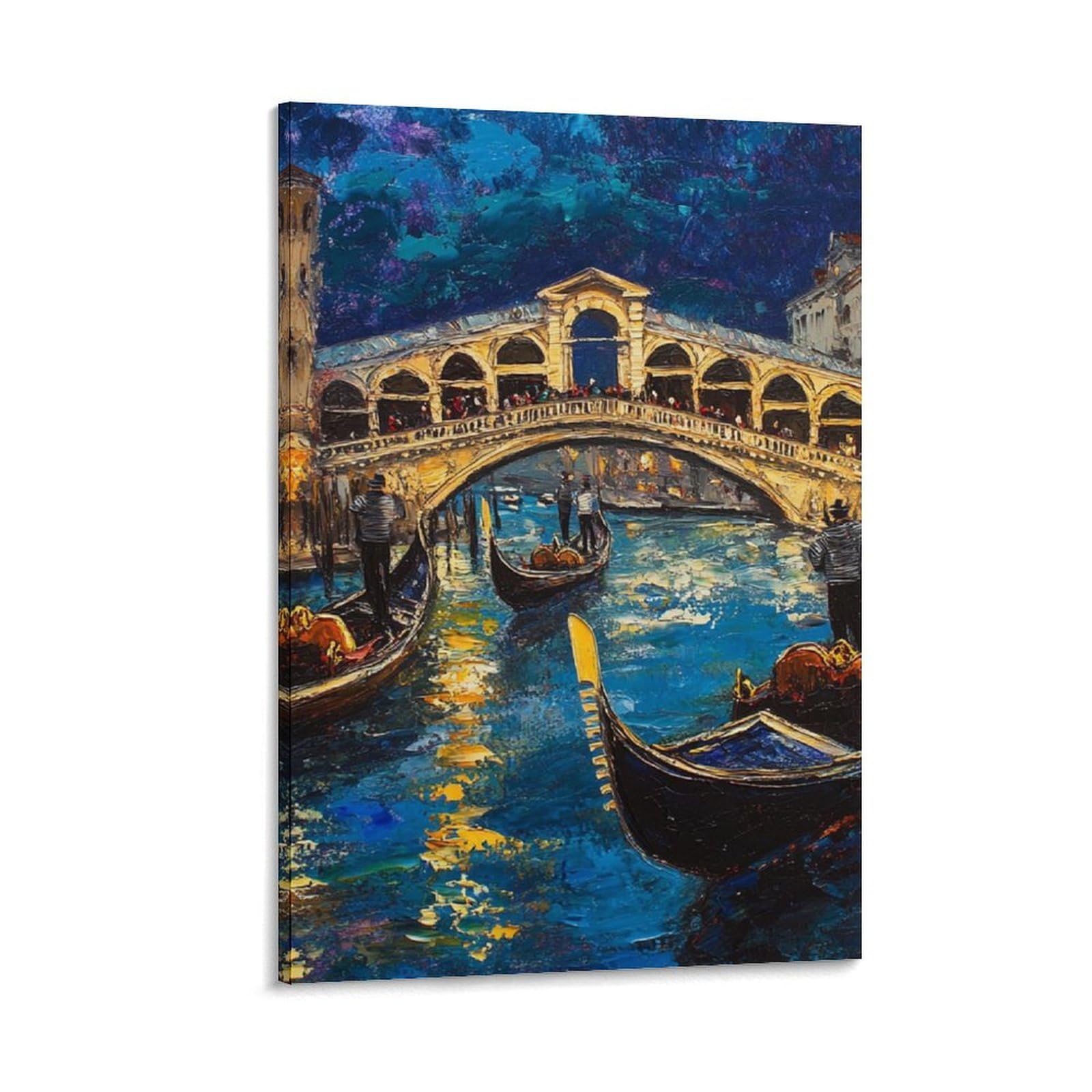 Impression sur toile Venise tableau mural haut de gamme 40x60 - 6