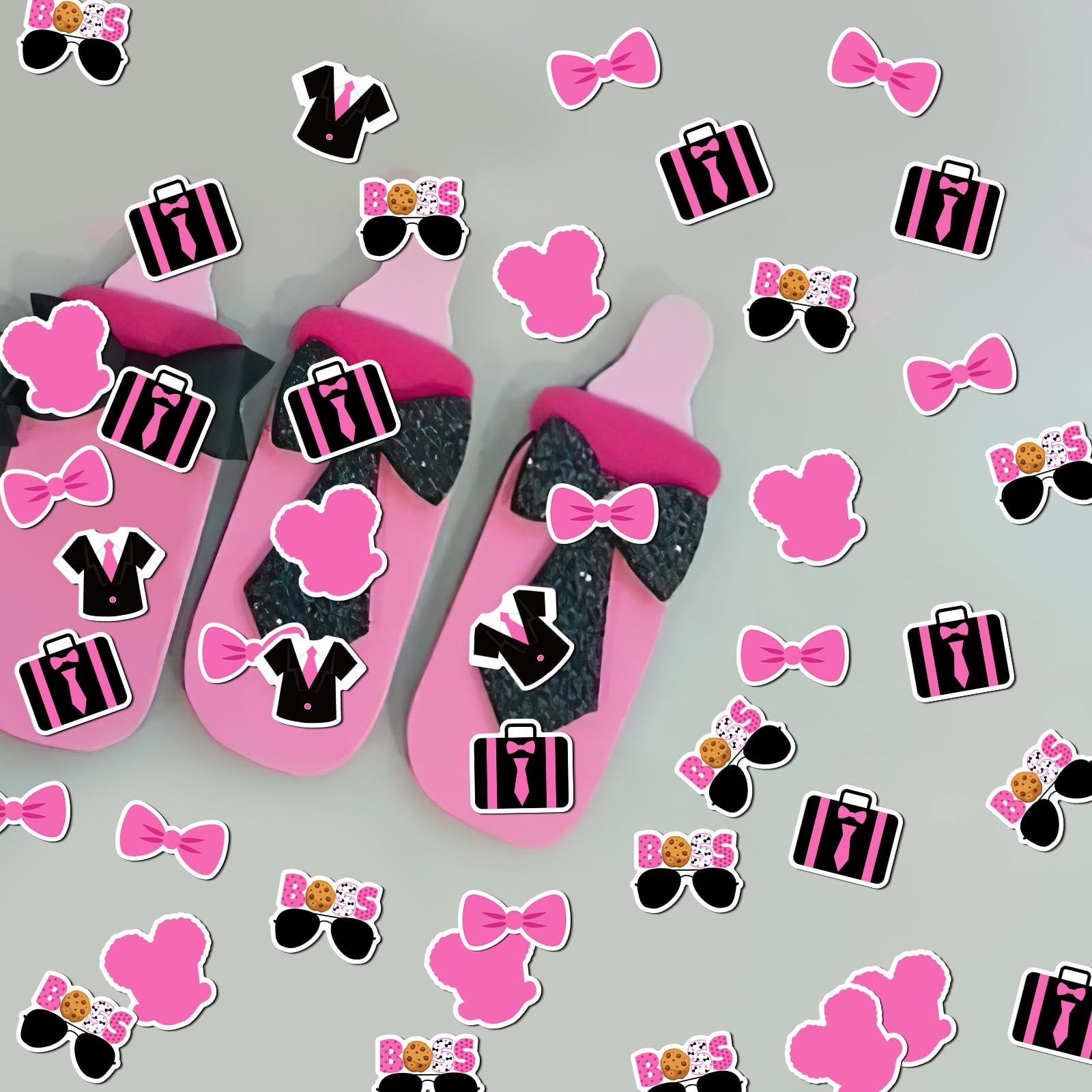 Tischkonfetti für Mädchen, Tischkonfetti für Mädchen, Tischkonfetti, Boss-Thema, Papierstreuung, Geschlechtsoffenbarung, Babyparty, Tischdekoration für Mädchen, 1. Geburtstag, Party, Babyparty,