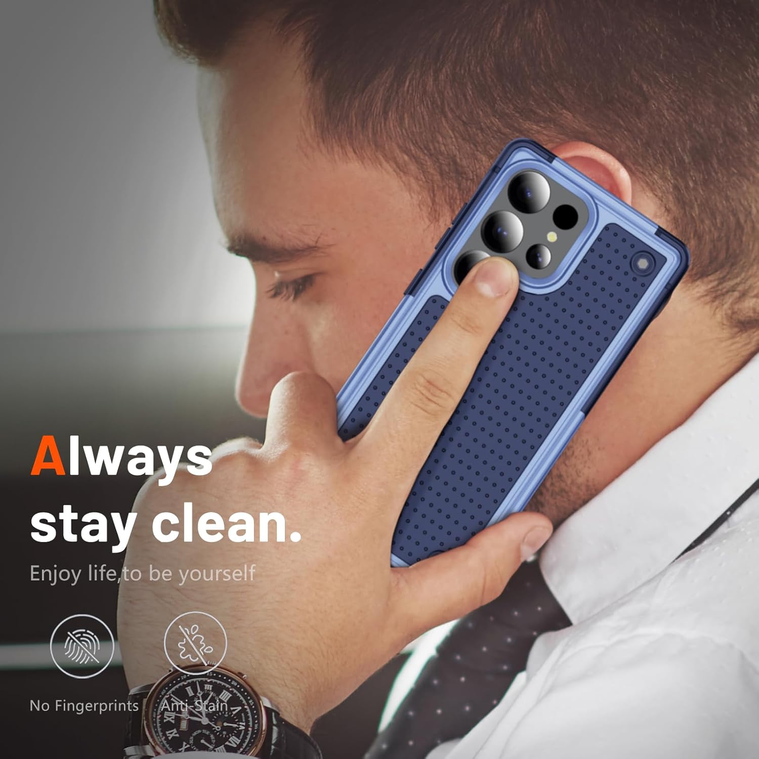 Designed for Samsung Galaxy S25 Ultra Case 2 in 1 Gift Militay Grade Drop Protective Rugged Heavy Duty Cover Shockproof Case for Galaxy S25 Ultra Phone Case for women men boy girl (Purple+Blue) - Image 6