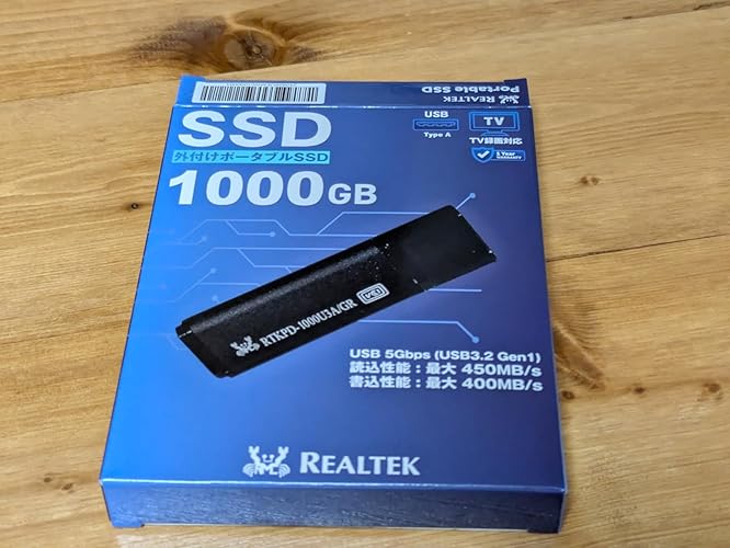 Amazon.co.jp: Realtek External SSD 500GB Stick Type Up to 450MB/s