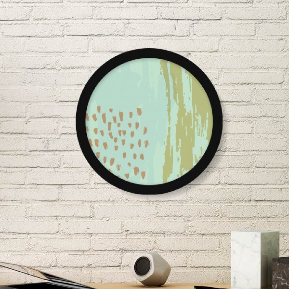 Peinture d'art botanique résumé avec cadre en bois noir DIYthinker pour déco de bureau