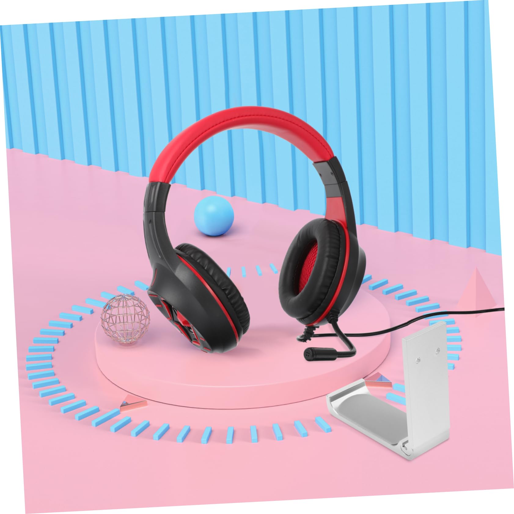 STOBOK 4Sätze Aluminiumlegierung Headset Halterung Stabiler Kopfhörerständer mit Elegantem Design für Aufbewahrung von Gaming Audio Kopfhörern Belastbar bis Silberfarben