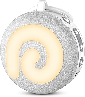 Dreamegg White Noise Machine, D11 Portable Sound Machine with Night Light for Baby Kids Adults, 11 Soothing Sounds Therapy for Sleeping Nursery Travel, USB Rechargeable Continuous or Timer Baby Gift