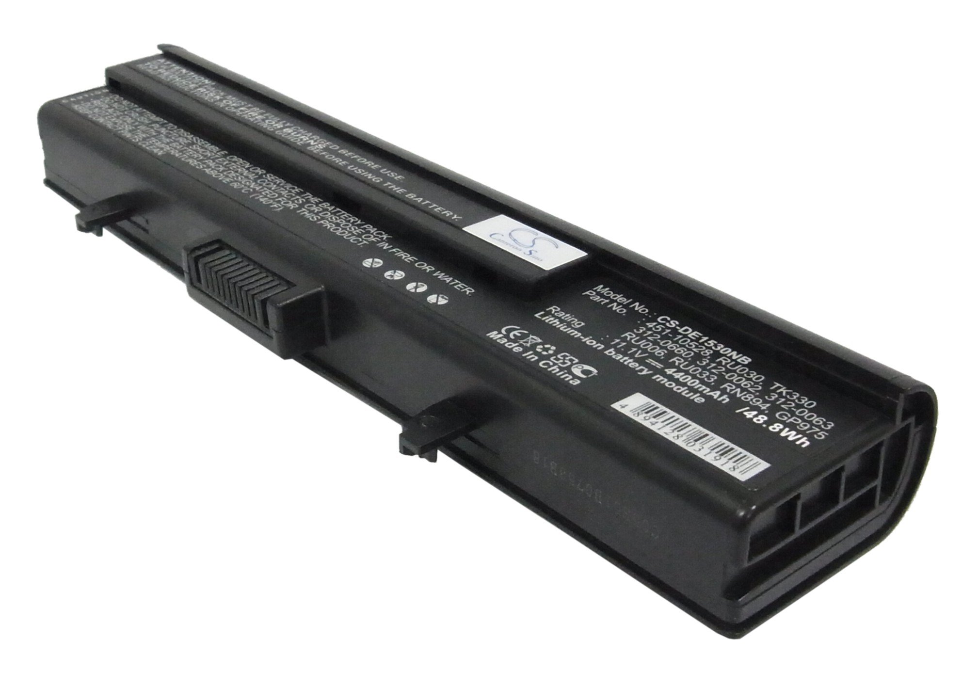 Flujoy 4400mAh/11.1V Replacement Battery for XPS M1500 XPS M1530 312-0662 312-0663 XT832 451-10528 RN894 RU030 312-0660 RU006 TK330 RU033 GP975 XT828