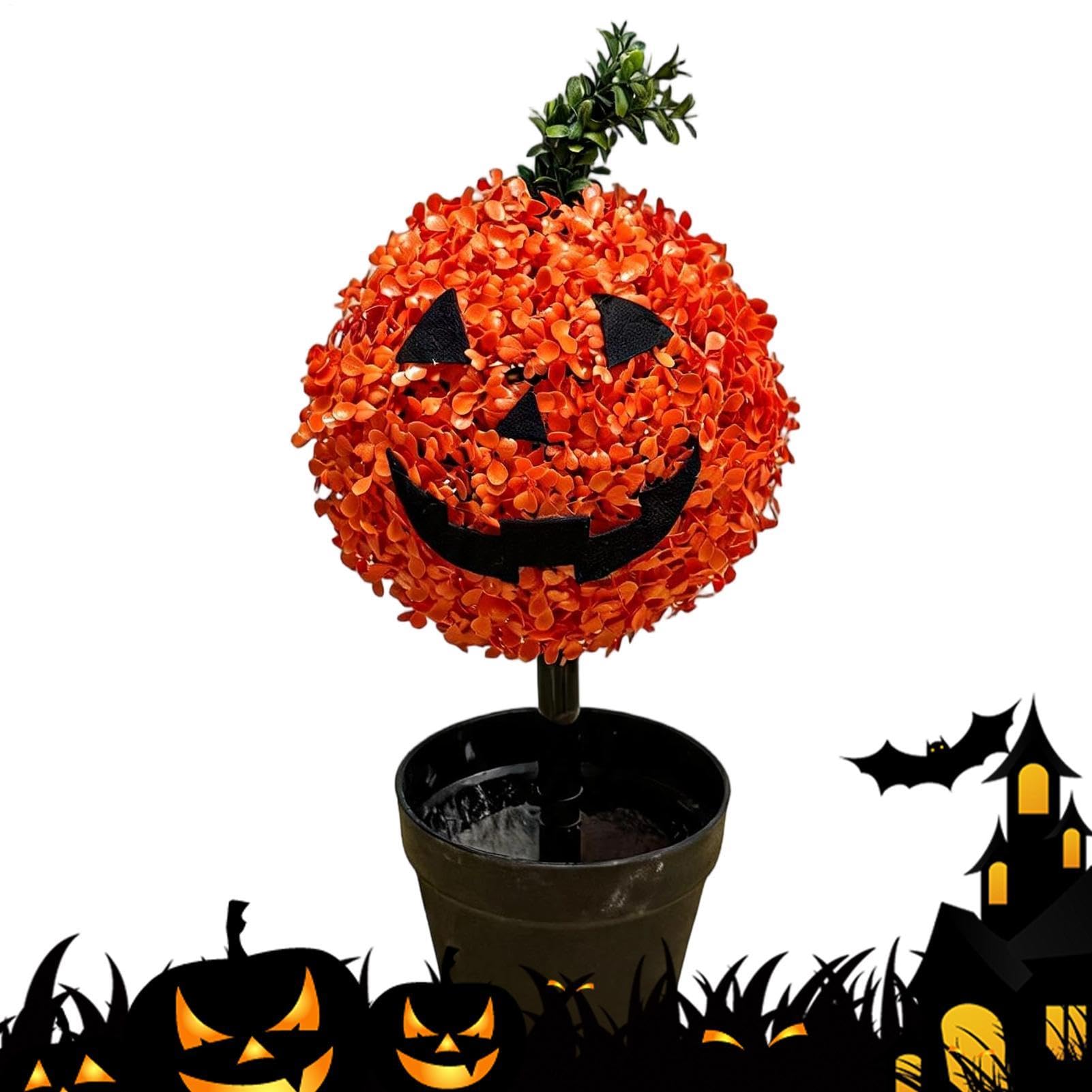 Albero di Artificiale 70 Cm Decorazione Spettrale Da Giardino Con Pianta