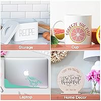 Vista 7 de HTVRONT Cinta de transferencia para vinilo 12 x 90 pies con rejilla de alineación roja cinta de transferencia transparente de adherencia media