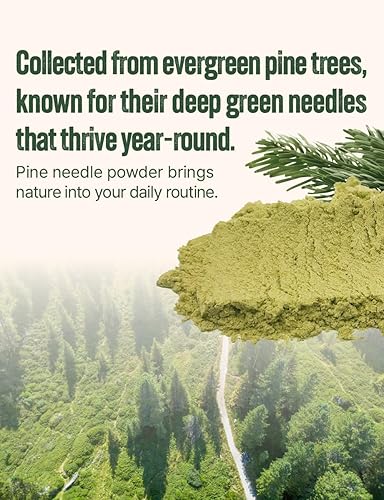 Miniatura 7 de NICE WITCH'S Aguja de pino coreano en polvo 8oz (227g) - Hoja 100% natural para té