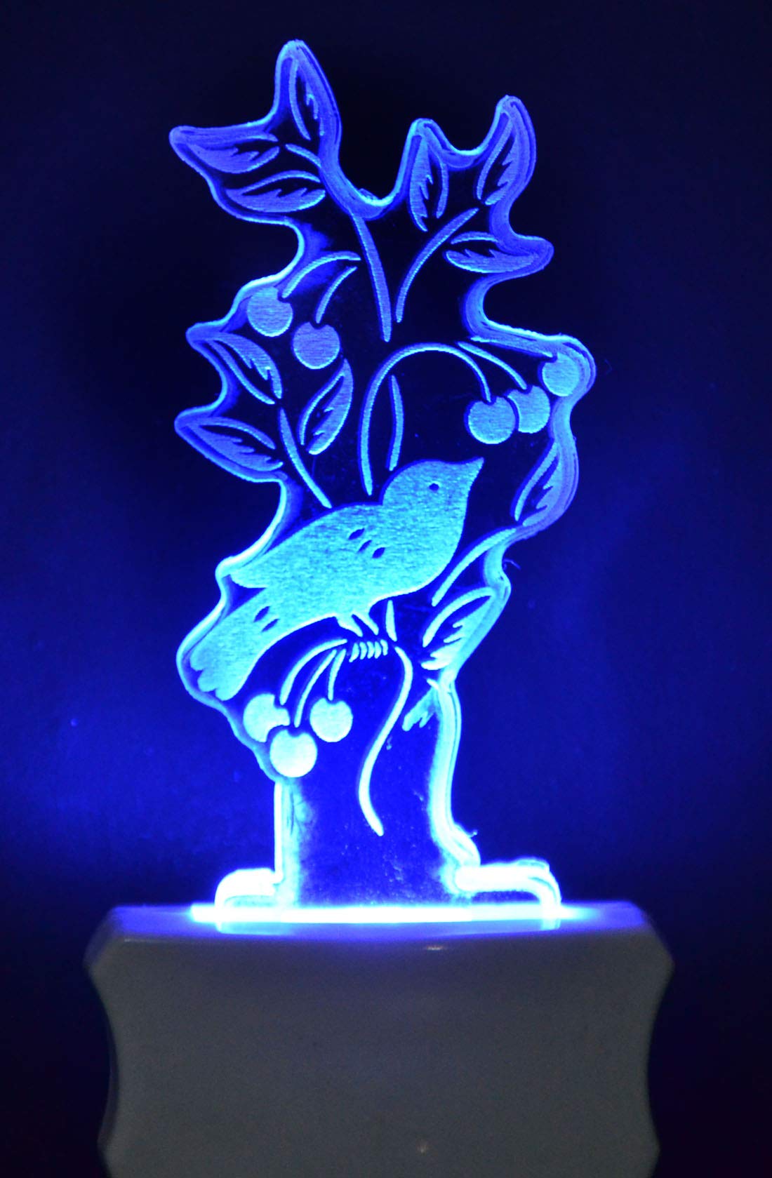 ZADLAXAR The Bird 3D Illusion Night Lamp Comes with 7 Multicolor and 3D Illusion Design Suitable for Room,Drawing Room,Lobby