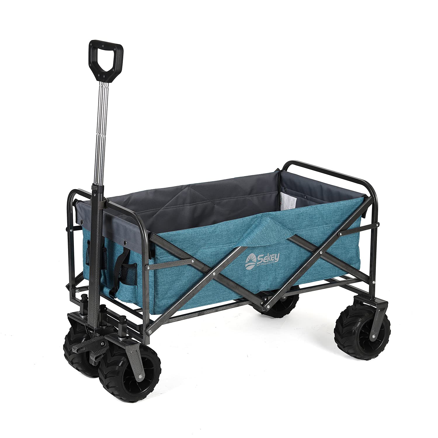 Buy Sekey Collapsible Foldable Wagon with 220lbs Weight Capacity, Heavy